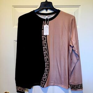 NWT Exclusive Color Block Long Sleeve Shirt